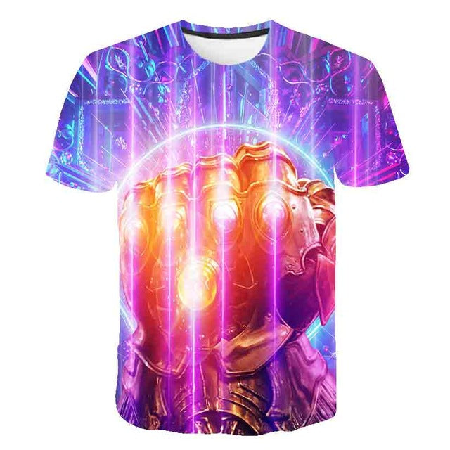 3D Boys t-shirt kids Marvel Superhero Iron Man Thor Hulk Captain America Spiderman Boys Kid Cartoon girls clothes camisetas 2020