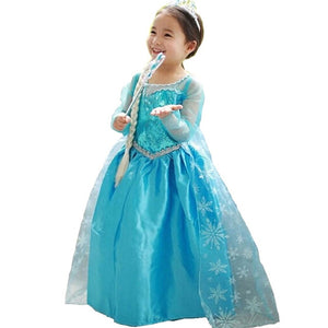 Halloween Elsa Anna Dress Girls Costume Fancy Party Princess Cosplay Baby Dresses Children's Christmas Birthday Sets Clothes