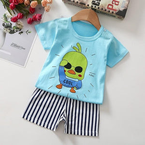 Baby Boy Summer Clothes Children Clothing Set Baby Boys Girls Clothes Suit Kids Tshirt+Shorts 2PCS set Infant Newborn Tracksuit