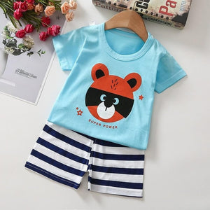 Baby Boy Summer Clothes Children Clothing Set Baby Boys Girls Clothes Suit Kids Tshirt+Shorts 2PCS set Infant Newborn Tracksuit