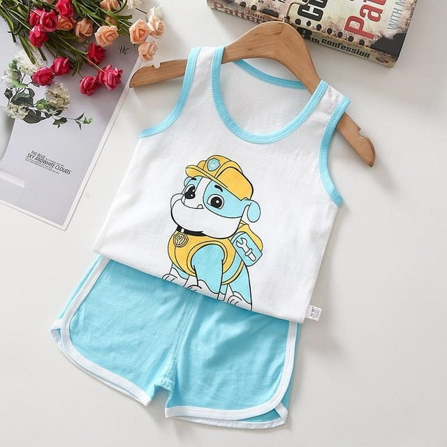 Baby Boy Summer Clothes Children Clothing Set Baby Boys Girls Clothes Suit Kids Tshirt+Shorts 2PCS set Infant Newborn Tracksuit