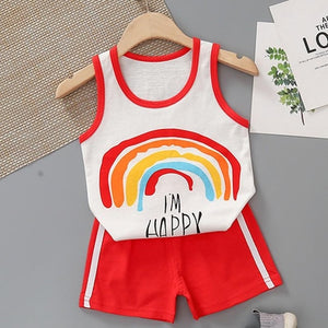 Baby Boy Summer Clothes Children Clothing Set Baby Boys Girls Clothes Suit Kids Tshirt+Shorts 2PCS set Infant Newborn Tracksuit